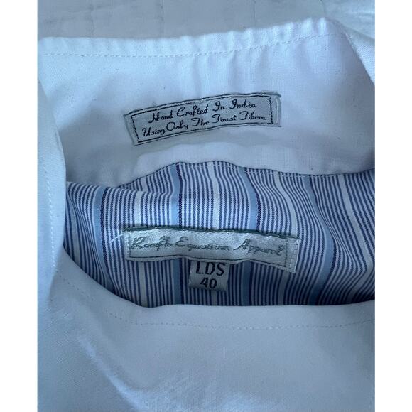 NWT Romfh Drilex Dressage Shirt Blue Stripe - Size 40 - Picture 8 of 11